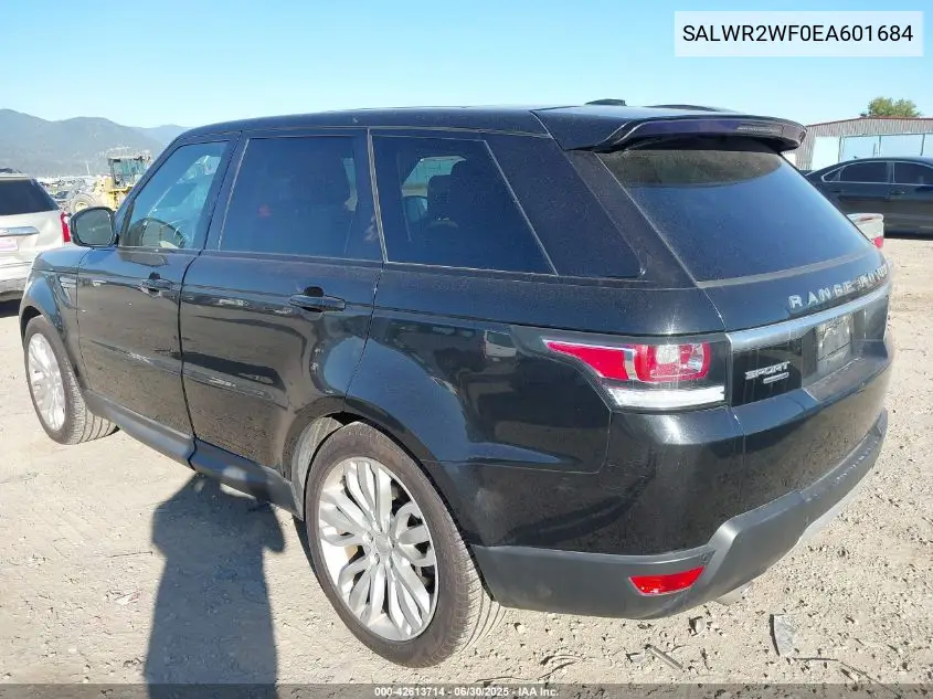 2014 Land Rover Range Rover Sport 3.0L V6 Supercharged Hse VIN: SALWR2WF0EA601684 Lot: 42613714