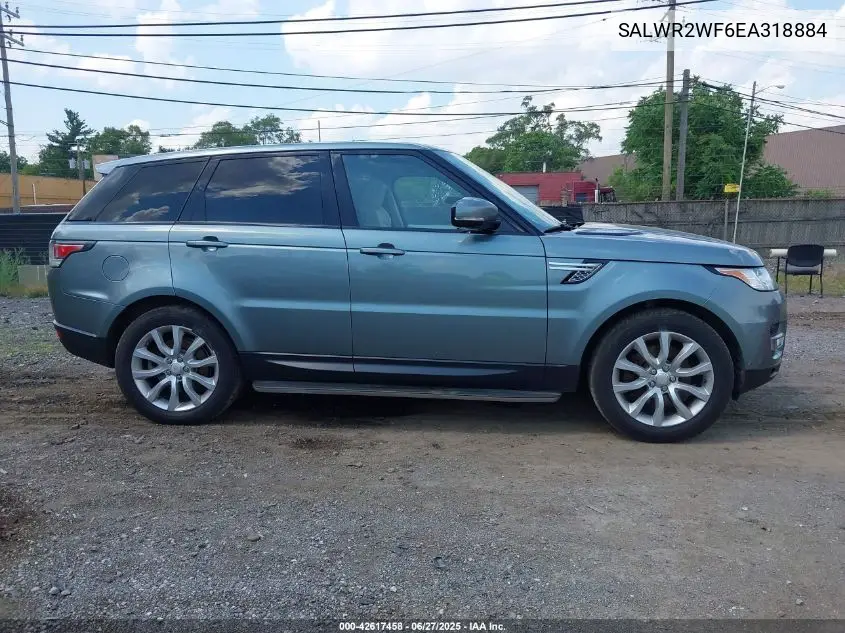 2014 Land Rover Range Rover Sport 3.0L V6 Supercharged Hse VIN: SALWR2WF6EA318884 Lot: 42617458
