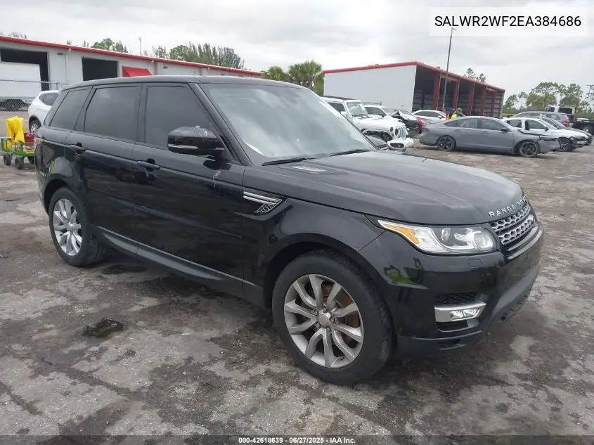 2014 Land Rover Range Rover Sport 3.0L V6 Supercharged Hse VIN: SALWR2WF2EA384686 Lot: 42618639