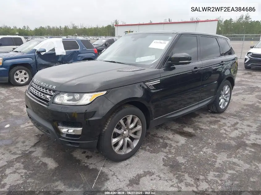 2014 Land Rover Range Rover Sport 3.0L V6 Supercharged Hse VIN: SALWR2WF2EA384686 Lot: 42618639