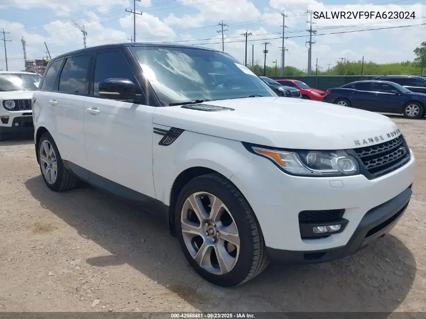 2015 Land Rover Range Rover Sport 3.0L V6 Supercharged Hse VIN: SALWR2VF9FA623024 Lot: 42568481