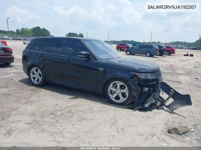 2018 Land Rover Range Rover Sport Hse VIN: SALWR2RV9JA192307 Lot: 42400179