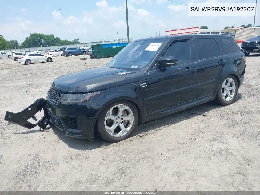 2018 Land Rover Range Rover Sport Hse VIN: SALWR2RV9JA192307 Lot: 42400179