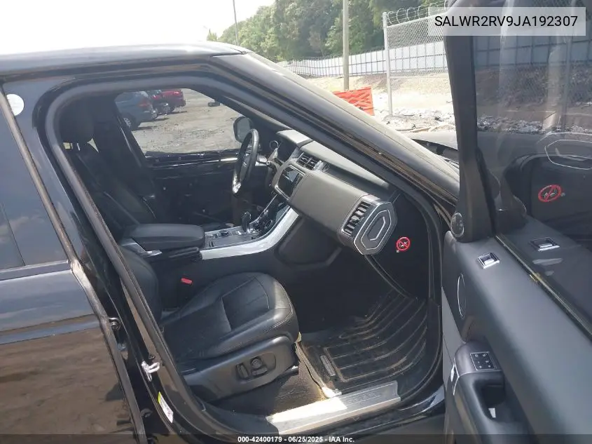 2018 Land Rover Range Rover Sport Hse VIN: SALWR2RV9JA192307 Lot: 42400179