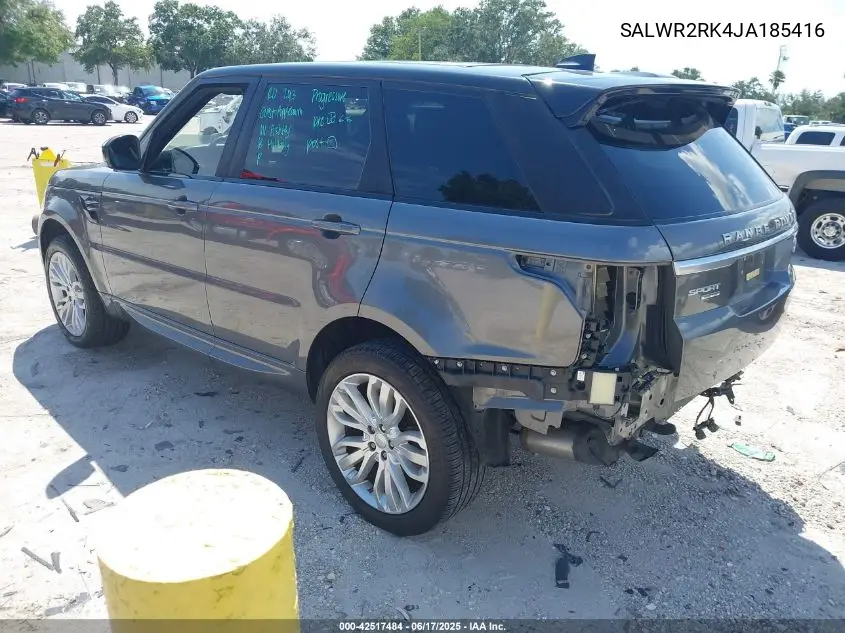 2018 Land Rover Range Rover Sport Hse Td6 VIN: SALWR2RK4JA185416 Lot: 42517484