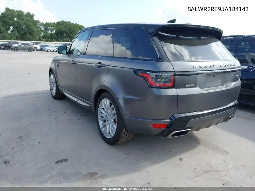 2018 Land Rover Range Rover Sport Supercharged/Supercharged Dynamic VIN: SALWR2RE9JA184143 Lot: 42536283