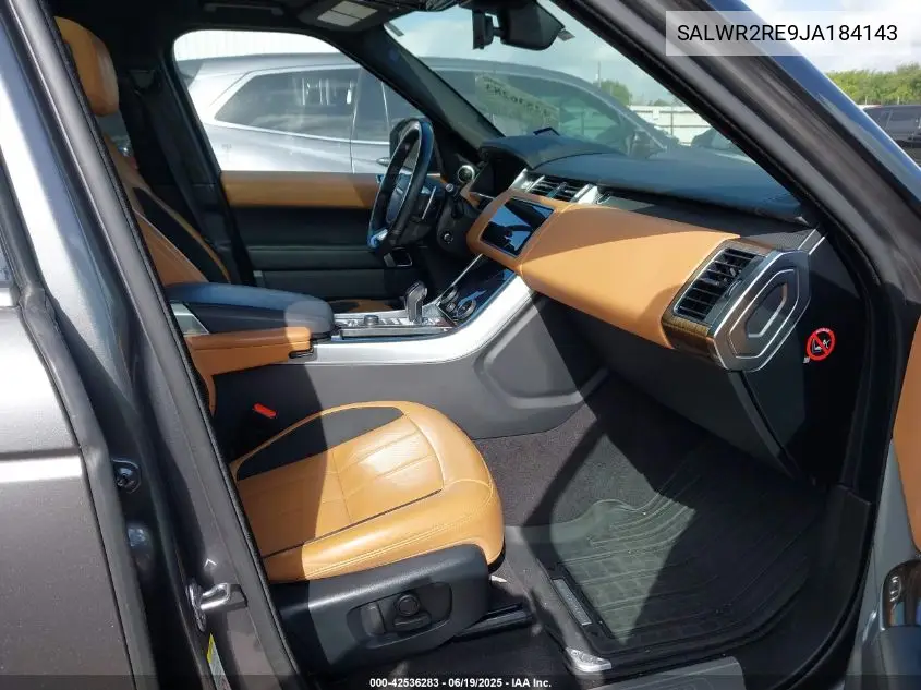 2018 Land Rover Range Rover Sport Supercharged/Supercharged Dynamic VIN: SALWR2RE9JA184143 Lot: 42536283