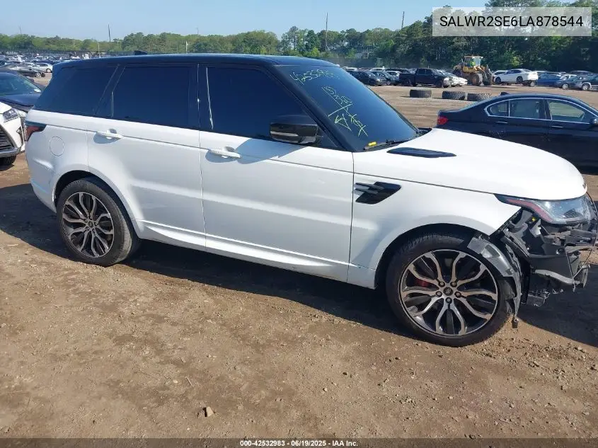 2020 Land Rover Range Rover Sport Hse Dynamic VIN: SALWR2SE6LA878544 Lot: 42532983