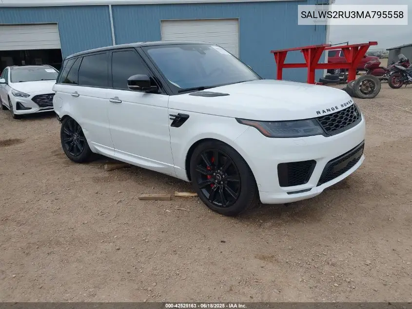 2021 Land Rover Range Rover Sport Hst Mhev VIN: SALWS2RU3MA795558 Lot: 42525163