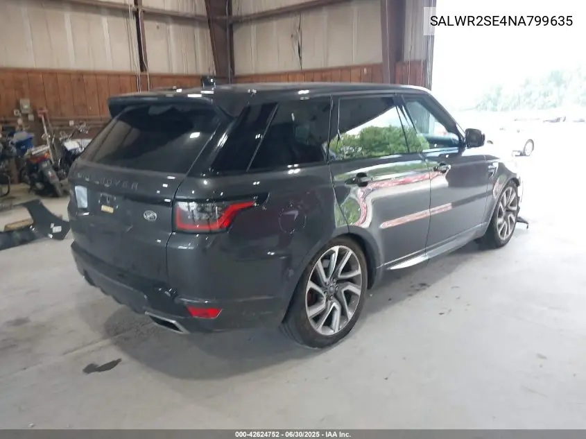 2022 Land Rover Range Rover Sport Hse Dynamic VIN: SALWR2SE4NA799635 Lot: 42624752