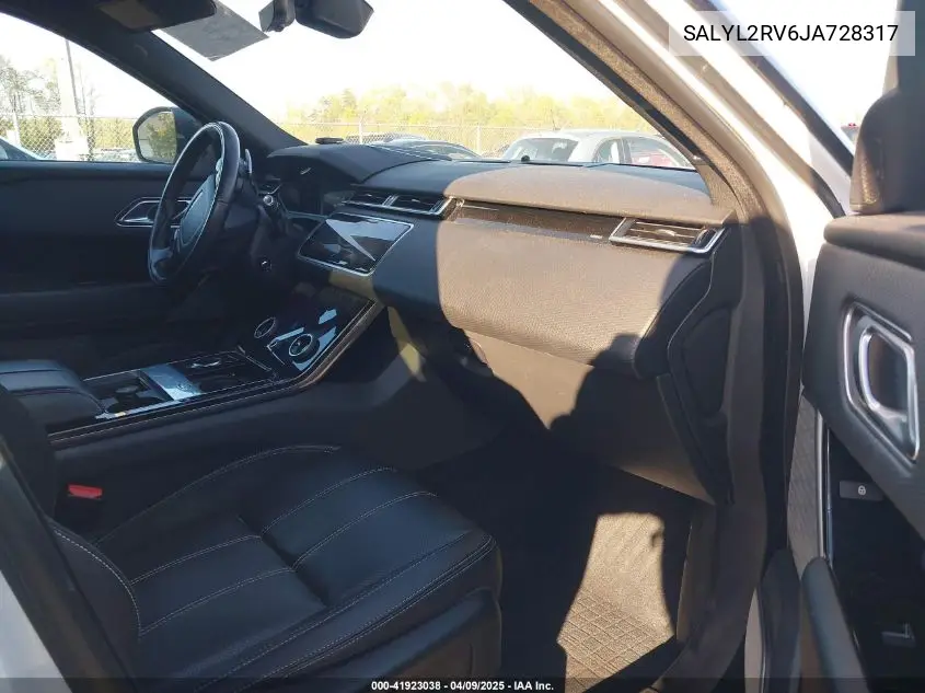 2018 Land Rover Range Rover Velar P380 Se R-Dynamic VIN: SALYL2RV6JA728317 Lot: 41923038