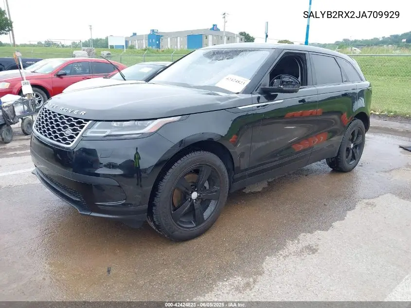 2018 Land Rover Range Rover Velar P250 S VIN: SALYB2RX2JA709929 Lot: 42424823