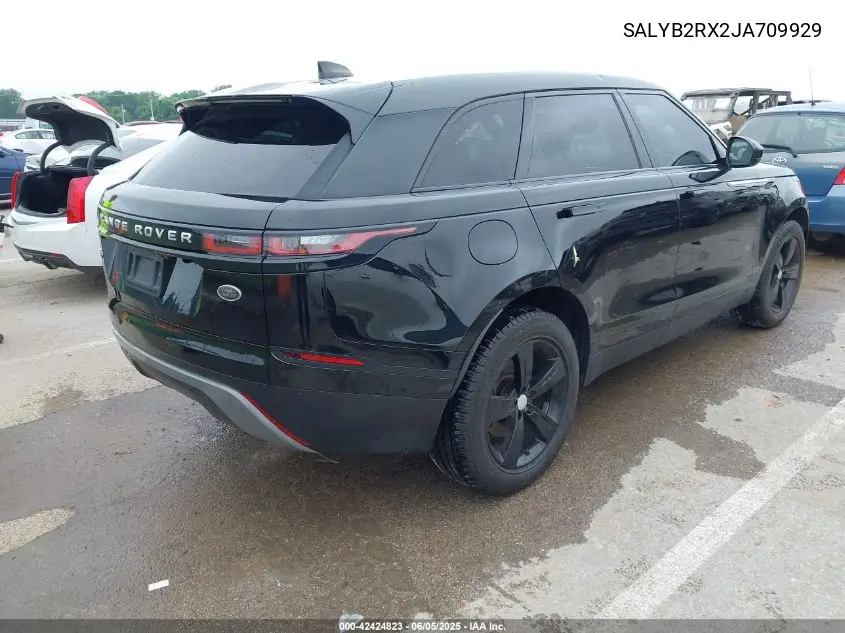 2018 Land Rover Range Rover Velar P250 S VIN: SALYB2RX2JA709929 Lot: 42424823