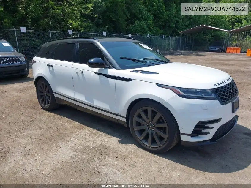 2018 Land Rover Range Rover Velar P380 First Edition/P380 Hse R-Dynamic VIN: SALYM2RV3JA744522 Lot: 42433787