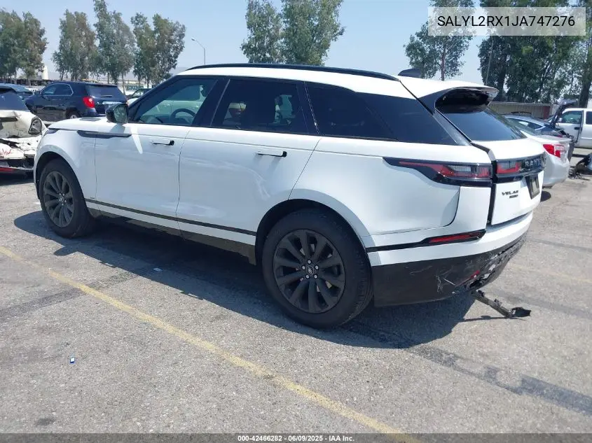 2018 Land Rover Range Rover Velar P250 Se R-Dynamic VIN: SALYL2RX1JA747276 Lot: 42466282