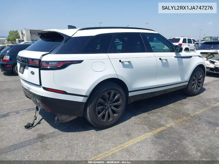2018 Land Rover Range Rover Velar P250 Se R-Dynamic VIN: SALYL2RX1JA747276 Lot: 42466282