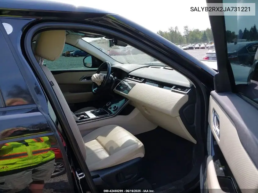 2018 Land Rover Range Rover Velar P250 S VIN: SALYB2RX2JA731221 Lot: 42488299
