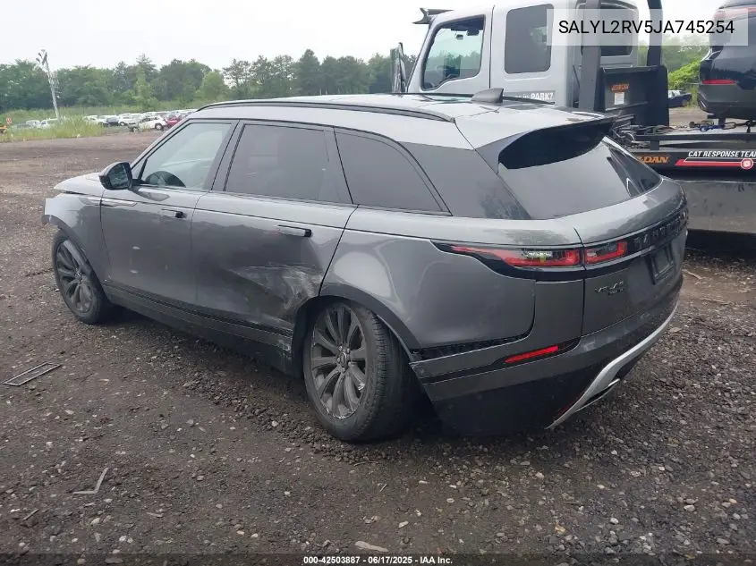 2018 Land Rover Range Rover Velar P380 Se R-Dynamic VIN: SALYL2RV5JA745254 Lot: 42503887