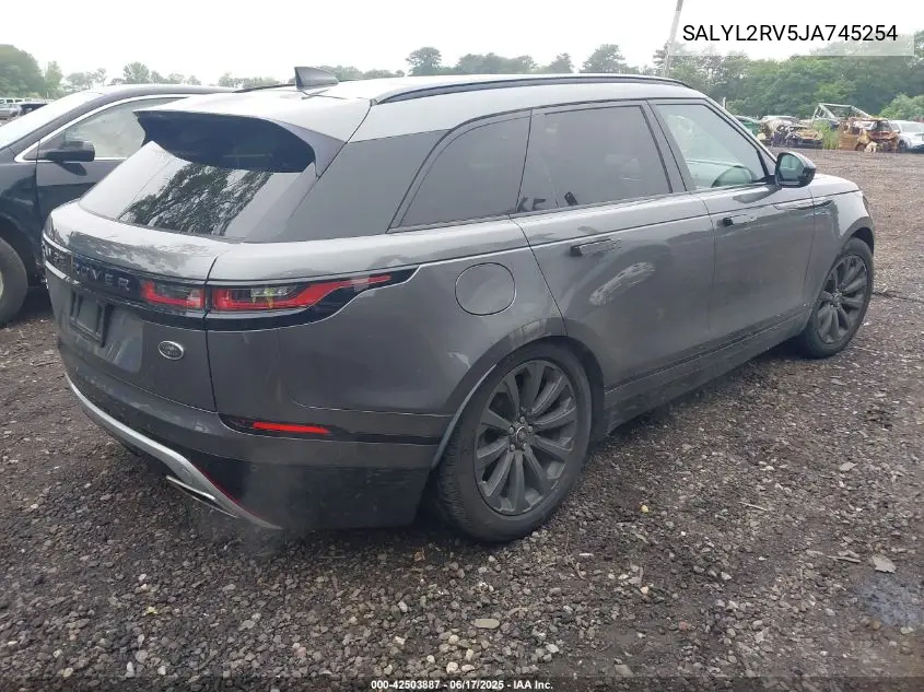 2018 Land Rover Range Rover Velar P380 Se R-Dynamic VIN: SALYL2RV5JA745254 Lot: 42503887