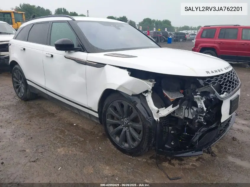 2018 Land Rover Range Rover Velar P380 Se R-Dynamic VIN: SALYL2RV3JA762201 Lot: 42592429