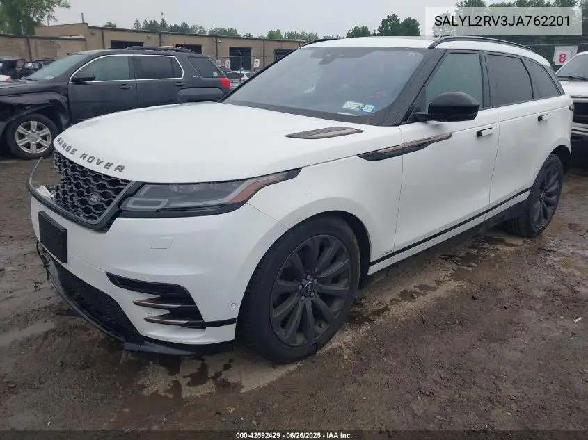 2018 Land Rover Range Rover Velar P380 Se R-Dynamic VIN: SALYL2RV3JA762201 Lot: 42592429