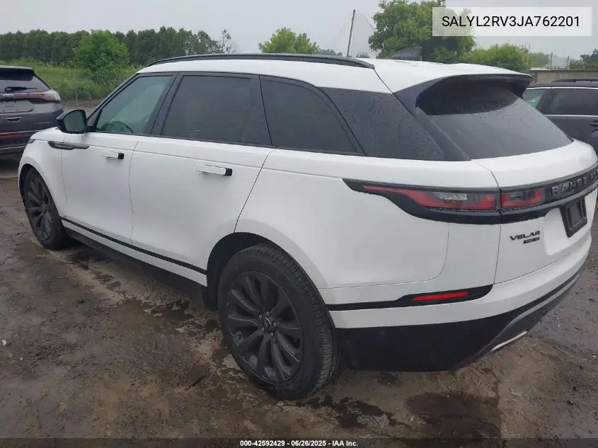 2018 Land Rover Range Rover Velar P380 Se R-Dynamic VIN: SALYL2RV3JA762201 Lot: 42592429