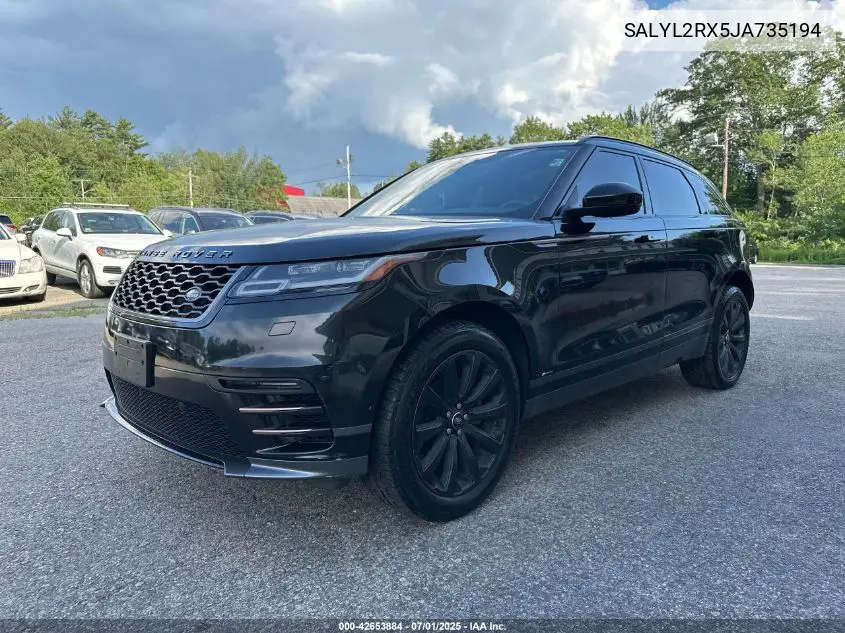 2018 Land Rover Range Rover Velar P250 Se R-Dynamic VIN: SALYL2RX5JA735194 Lot: 42653884