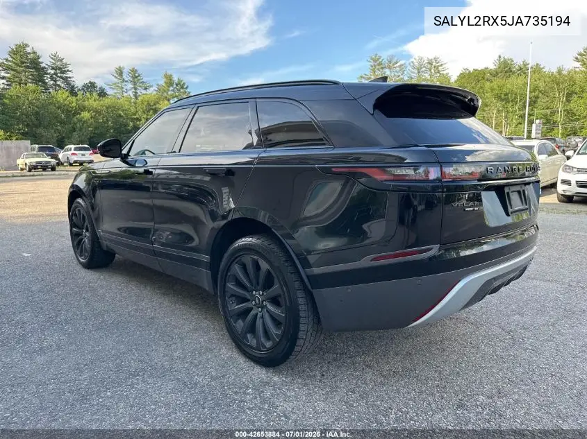 2018 Land Rover Range Rover Velar P250 Se R-Dynamic VIN: SALYL2RX5JA735194 Lot: 42653884