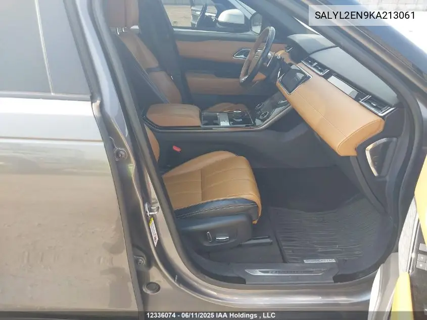 2019 Land Rover Range Rover Velar D180 Se R-Dynamic VIN: SALYL2EN9KA213061 Lot: 12336074