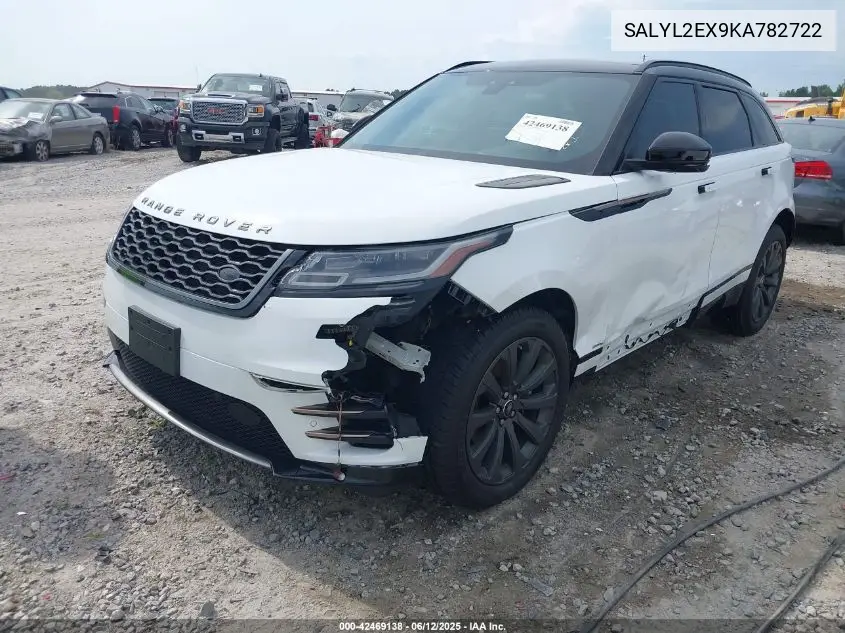 2019 Land Rover Range Rover Velar P250 R-Dynamic Se VIN: SALYL2EX9KA782722 Lot: 42469138