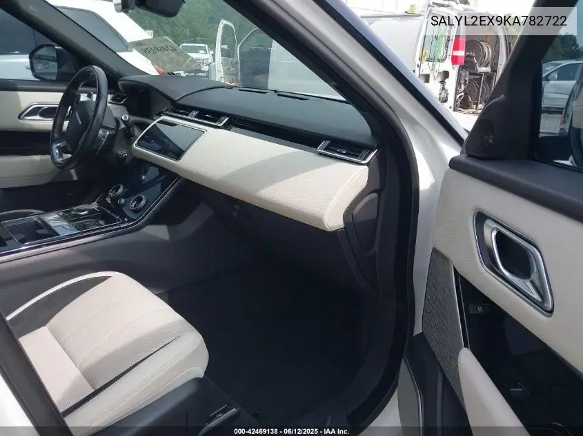 2019 Land Rover Range Rover Velar P250 R-Dynamic Se VIN: SALYL2EX9KA782722 Lot: 42469138