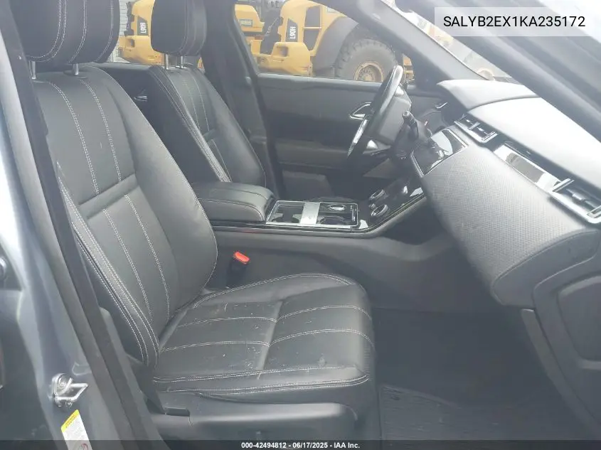2019 Land Rover Range Rover Velar P250 S VIN: SALYB2EX1KA235172 Lot: 42494812