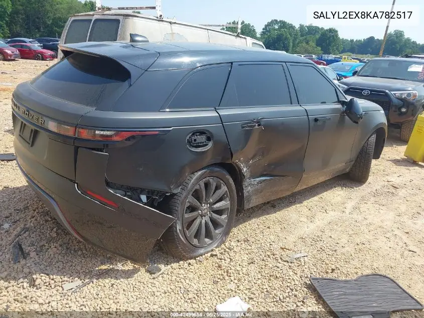 2019 Land Rover Range Rover Velar P250 R-Dynamic Se VIN: SALYL2EX8KA782517 Lot: 42499654