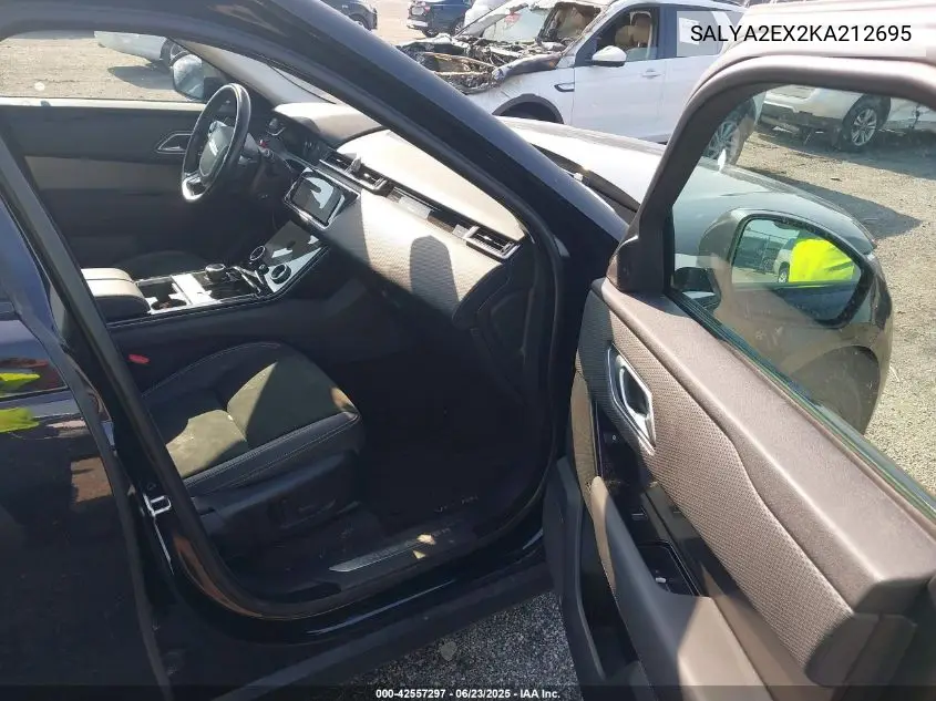 2019 Land Rover Range Rover Velar P250 VIN: SALYA2EX2KA212695 Lot: 42557297