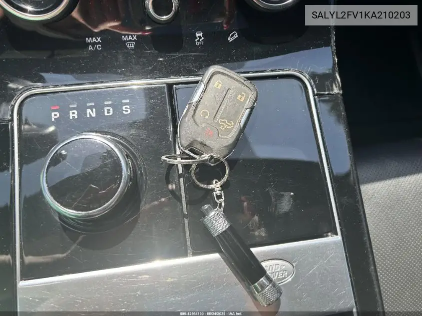 2019 Land Rover Range Rover Velar P340 R-Dynamic Se/P380 R-Dynamic Se VIN: SALYL2FV1KA210203 Lot: 42564130