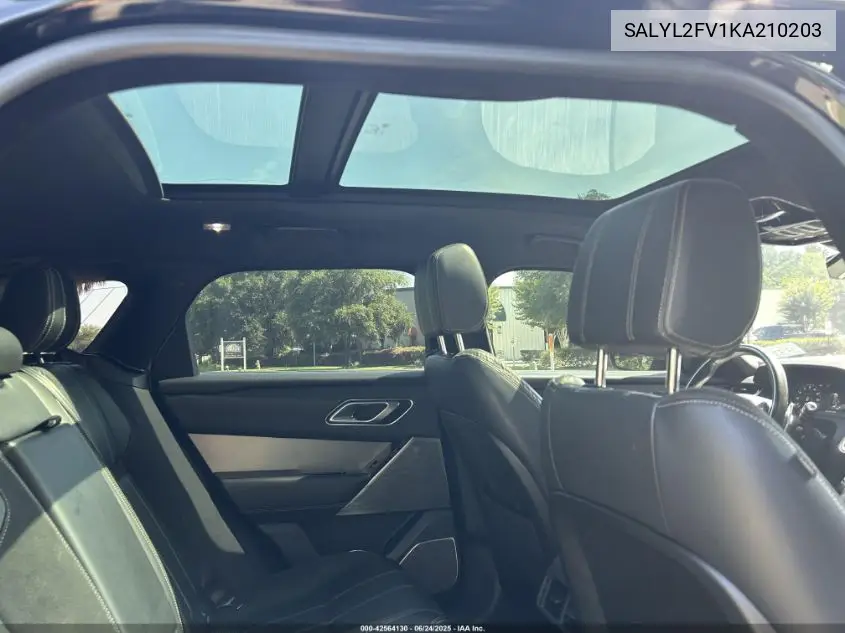2019 Land Rover Range Rover Velar P340 R-Dynamic Se/P380 R-Dynamic Se VIN: SALYL2FV1KA210203 Lot: 42564130