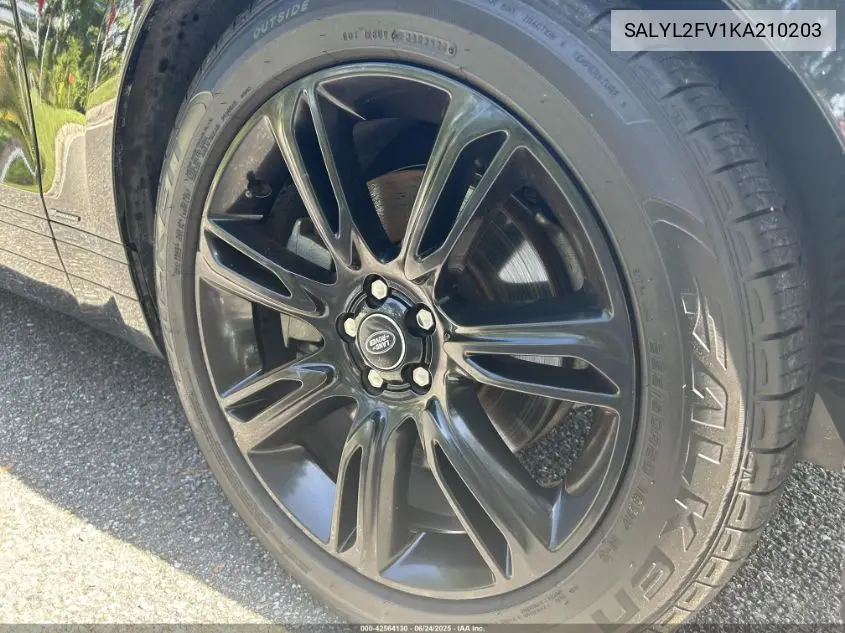 2019 Land Rover Range Rover Velar P340 R-Dynamic Se/P380 R-Dynamic Se VIN: SALYL2FV1KA210203 Lot: 42564130