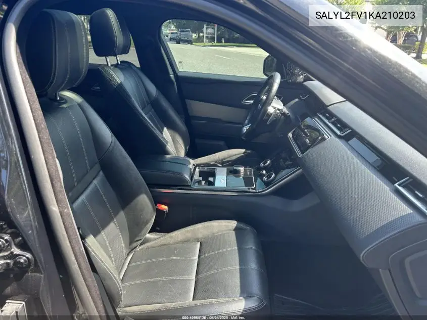 2019 Land Rover Range Rover Velar P340 R-Dynamic Se/P380 R-Dynamic Se VIN: SALYL2FV1KA210203 Lot: 42564130