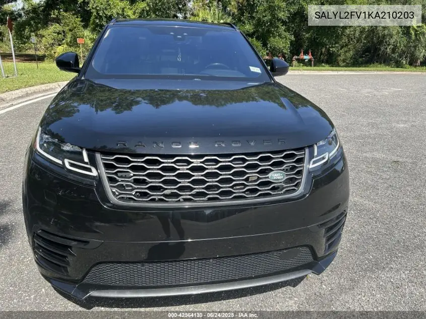 2019 Land Rover Range Rover Velar P340 R-Dynamic Se/P380 R-Dynamic Se VIN: SALYL2FV1KA210203 Lot: 42564130