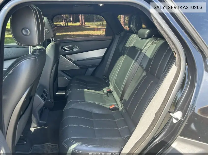 2019 Land Rover Range Rover Velar P340 R-Dynamic Se/P380 R-Dynamic Se VIN: SALYL2FV1KA210203 Lot: 42564130