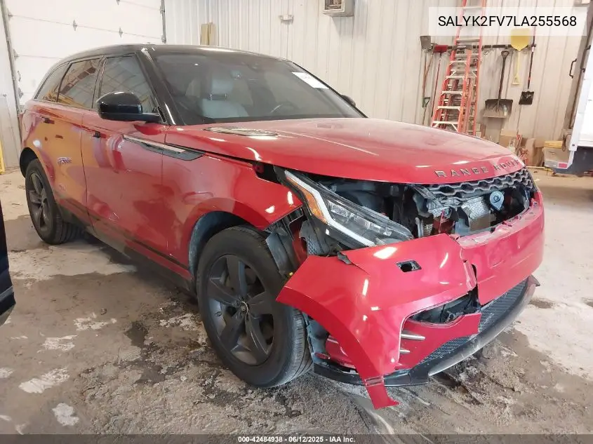 2020 Land Rover Range Rover Velar P340 R-Dynamic S VIN: SALYK2FV7LA255568 Lot: 42484938