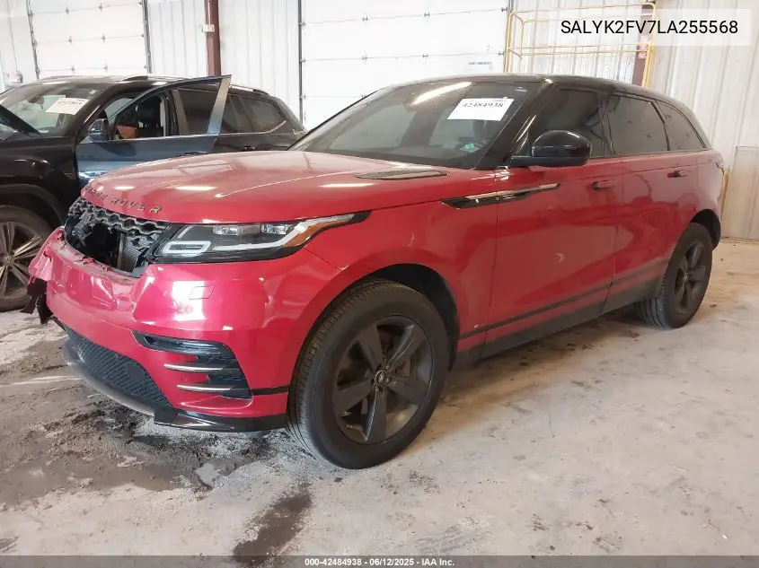 2020 Land Rover Range Rover Velar P340 R-Dynamic S VIN: SALYK2FV7LA255568 Lot: 42484938