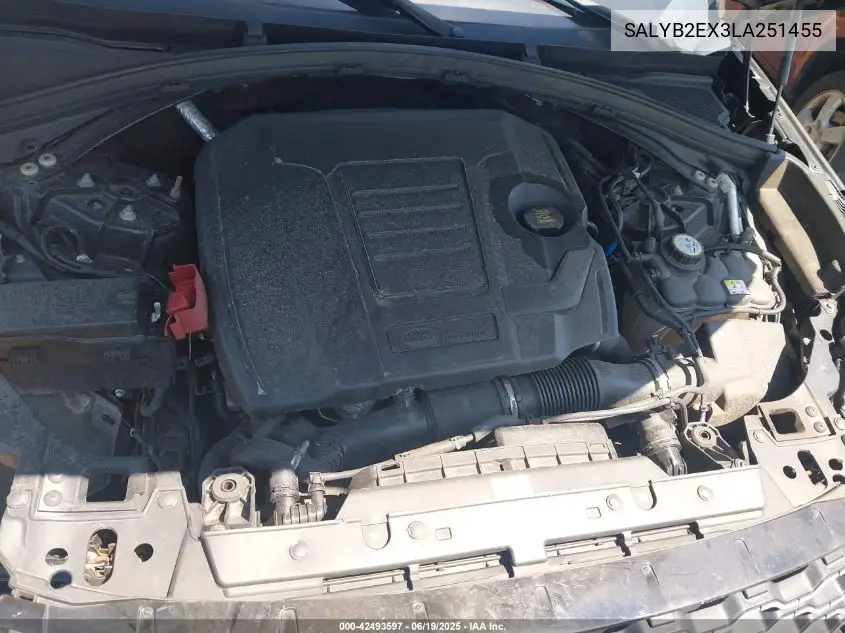 2020 Land Rover Range Rover Velar P250 S VIN: SALYB2EX3LA251455 Lot: 42493597