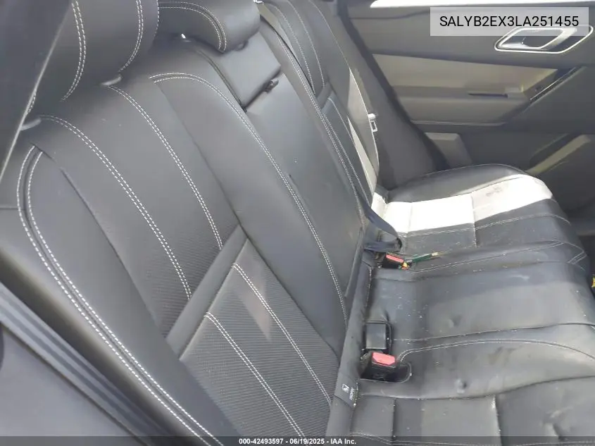 2020 Land Rover Range Rover Velar P250 S VIN: SALYB2EX3LA251455 Lot: 42493597