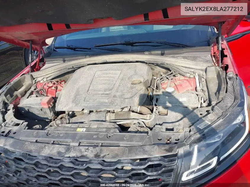 2020 Land Rover Range Rover Velar P250 R-Dynamic S VIN: SALYK2EX8LA277212 Lot: 42568058