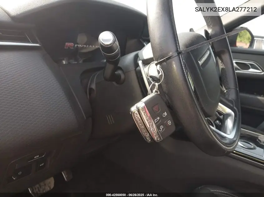 2020 Land Rover Range Rover Velar P250 R-Dynamic S VIN: SALYK2EX8LA277212 Lot: 42568058