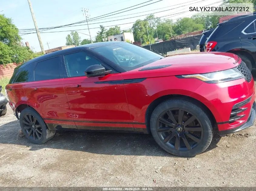 2020 Land Rover Range Rover Velar P250 R-Dynamic S VIN: SALYK2EX8LA277212 Lot: 42568058