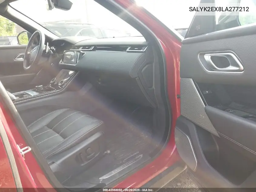 2020 Land Rover Range Rover Velar P250 R-Dynamic S VIN: SALYK2EX8LA277212 Lot: 42568058