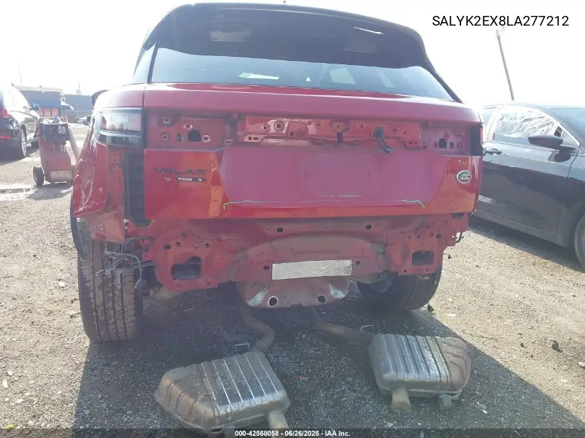 2020 Land Rover Range Rover Velar P250 R-Dynamic S VIN: SALYK2EX8LA277212 Lot: 42568058