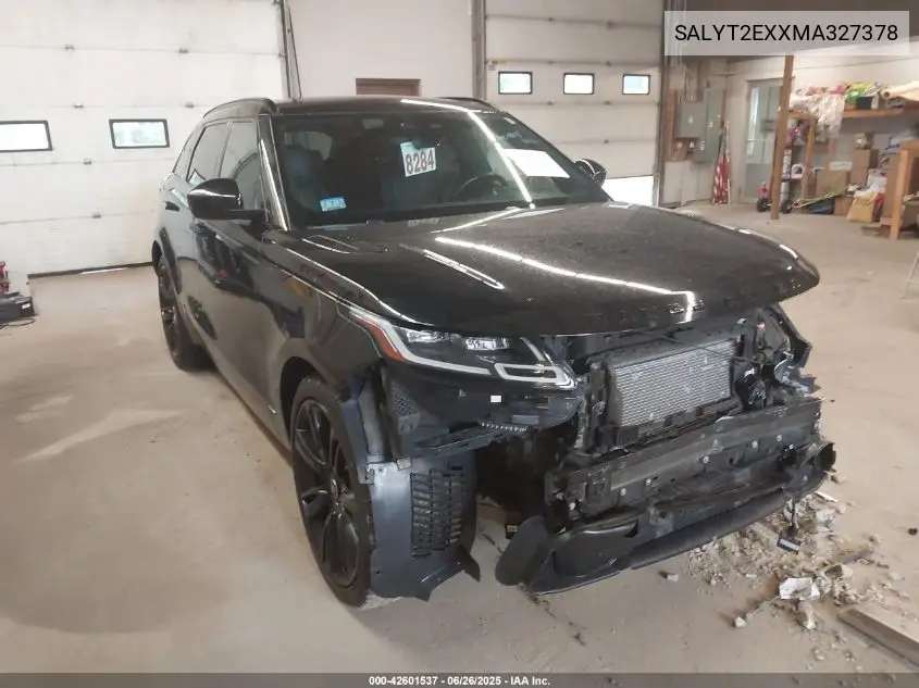 2021 Land Rover Range Rover Velar P250 R-Dynamic S VIN: SALYT2EXXMA327378 Lot: 42601537